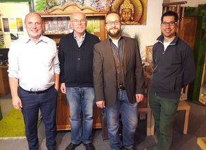 Daniel Born MdL, Johannes Hein, Eigentümer Florian Riedinger, Simon Abraham