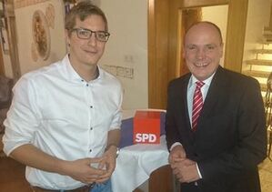 Jens Rebmann (SPD Ketsch) und Daniel Born MdL nach der gelungenen Veranstaltung